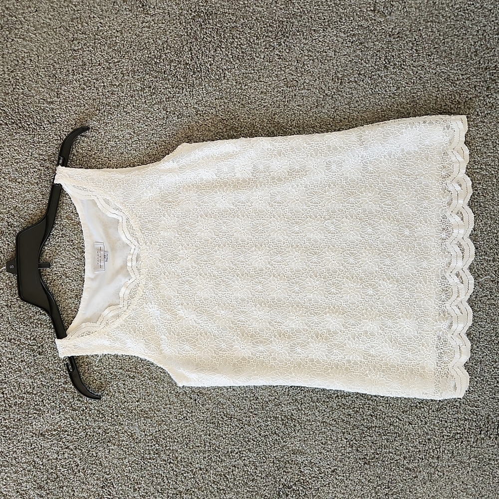 White Lace Tank